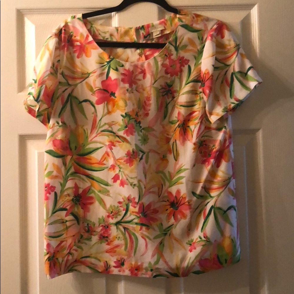 J.Crew Hawaiian Print Floral Top